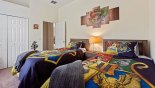 Harry Potter twin bedroom #4 showing alternative bedding option from Highlands Reserve rental Villa direct from owner