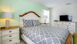 Bedroom #3 with queen sized bed from Alexander Palm 2 Villa for rent in Orlando