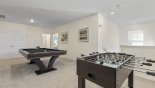 Entertainment loft with pool table & table foosball from Solterra Resort rental Villa direct from owner