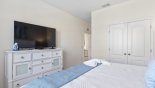 Spacious rental Solterra Resort Villa in Orlando complete with stunning Bedroom #7 with large LCD cable TV