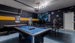 Star Wars themed games room with pool table, air hockey, table tennis & Xbox gaming zone from Solterra Resort rental Villa direct from owner