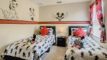 Twin bedroom #5 with Mickey & Minnie theming - www.iwantavilla.com is the best in Orlando vacation Villa rentals