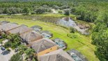 Villa rentals in Orlando, check out the Aerial view showing stunning scenery to rear of our villa