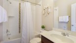 Castillo 2 Villa rental near Disney with Ensuite bathroom #4 with bath & shower over, single sink & WC