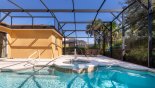 View of spa an alfresco dining area beyond from Castillo 2 Villa for rent in Orlando