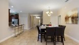 Orlando Villa for rent direct from owner, check out the View of dining area towards kitchen and entrance foyer