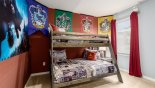 Villa rentals near Disney direct with owner, check out the Bedroom #5 with Harry Potter theming and bunk beds (twin over full-size)