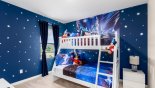 Bedroom #6 with Disney Fantasia theming and twin over full-size bunk bed from Solterra Resort rental Villa direct from owner