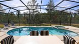 South-west facing pool & spa with enviable conservation views from Antigua 1 Villa for rent in Orlando
