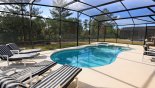 Antigua 1 Villa rental near Disney with Pool deck with 4 sun loungers gets the sun all day