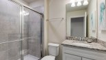 Orlando Townhouse for rent direct from owner, check out the Master #2 ensuite bathroom with large walk-in shower, single sink & WC