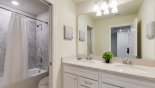 Orlando Townhouse for rent direct from owner, check out the Family bathroom #3 with bath & shower over, his & hers sinks and WC
