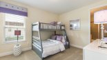 Villa rentals in Orlando, check out the Bedroom #5 with bunk beds (twin over full-size)