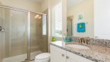 Villa rentals near Disney direct with owner, check out the Ensuite bathroom #4 with walk-in shower, WC & single vanity