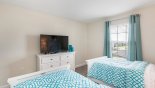 Townhouse rentals in Orlando, check out the Bedroom #2 with large LCD cable TV