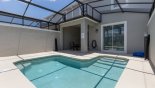 Sunny north-west facing pool with 2 sun loungers (missing from photo) - www.iwantavilla.com is your first choice of Townhouse rentals in Orlando direct with owner