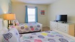 Townhouse rentals in Orlando, check out the Bedroom #2 with LCD cable TV