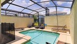 Sunny north-west facing pool - www.iwantavilla.com is the best in Orlando vacation Townhouse rentals