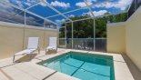 Sunny east facing 9' square plunge pool with conservation woodland views - www.iwantavilla.com is the best in Orlando vacation Townhouse rentals