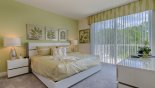 Spacious rental Serenity / Retreat Silver Creek Townhouse in Orlando complete with stunning Master bedroom with king sized bed and views & access onto private balcony