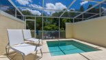Pool deck with 2 sun loungers - www.iwantavilla.com is the best in Orlando vacation Townhouse rentals