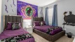 Villa rentals in Orlando, check out the Disney Maleficent themed twin bedroom #5