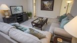 Villa rentals in Orlando, check out the Great room with ample seating to watch a movie on the large LCD cable TV