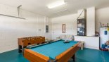 Games room with pool table & table foosball from Highlands Reserve rental Villa direct from owner