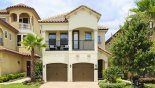 Spacious rental Reunion Resort Villa in Orlando complete with stunning View of villa from street
