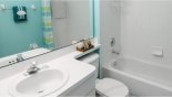 Wasdale 1 Villa rental near Disney with Family bathroom #2 with bath & shower over, single vanity & WC