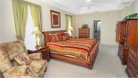 Windsor 2 Villa rental near Disney with Master bedroom #1 with king sized bed, cabinet mounted LCD cable TV and separate sitting area