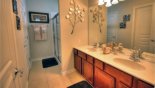 Master 2 ensuite bathroom with large walk-in shower, his & hers sinks and separate WC - www.iwantavilla.com is the best in Orlando vacation Villa rentals