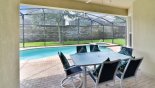 Villa rentals in Orlando, check out the View from covered lanai towards pool & spa