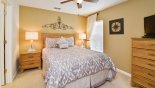 Spacious rental Windsor Hills Resort Villa in Orlando complete with stunning Master bedroom #3 with queen sized bed & LCD cable TV