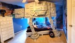 Orlando Villa for rent direct from owner, check out the Bedroom #4 with Star Wars theming featuring At-AT Walker bunk beds