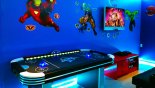 Orlando Villa for rent direct from owner, check out the Superheroes themed games room  with pool table, table foosball, air hockey and  PS4 gaming station with large screen