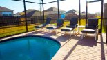 Orlando Villa for rent direct from owner, check out the Pool deck with 4 sun loungers
