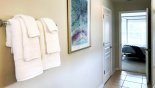 Spacious rental Windsor Hills Resort Villa in Orlando complete with stunning View from master #1 ensuite bathroom towards bedroom