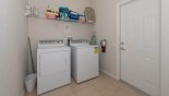 Spacious rental Windsor Hills Resort Villa in Orlando complete with stunning Laundry room leading to games room with washer, dryer, iron & ironing board