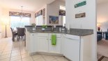 Villa rentals near Disney direct with owner, check out the Kitchen viewed towards dining area