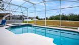 West facing pool & spa with conservation views - www.iwantavilla.com is the best in Orlando vacation Villa rentals