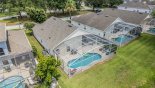 Aerial view of villa and pool from Madison 2 Villa for rent in Orlando