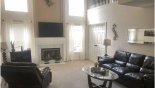 Great room with cathedral ceiling with this Orlando Villa for rent direct from owner