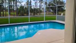 Villa rentals in Orlando, check out the View of south-west facing pool with golf course views