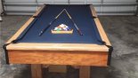Villa rentals in Orlando, check out the Games room with pool table