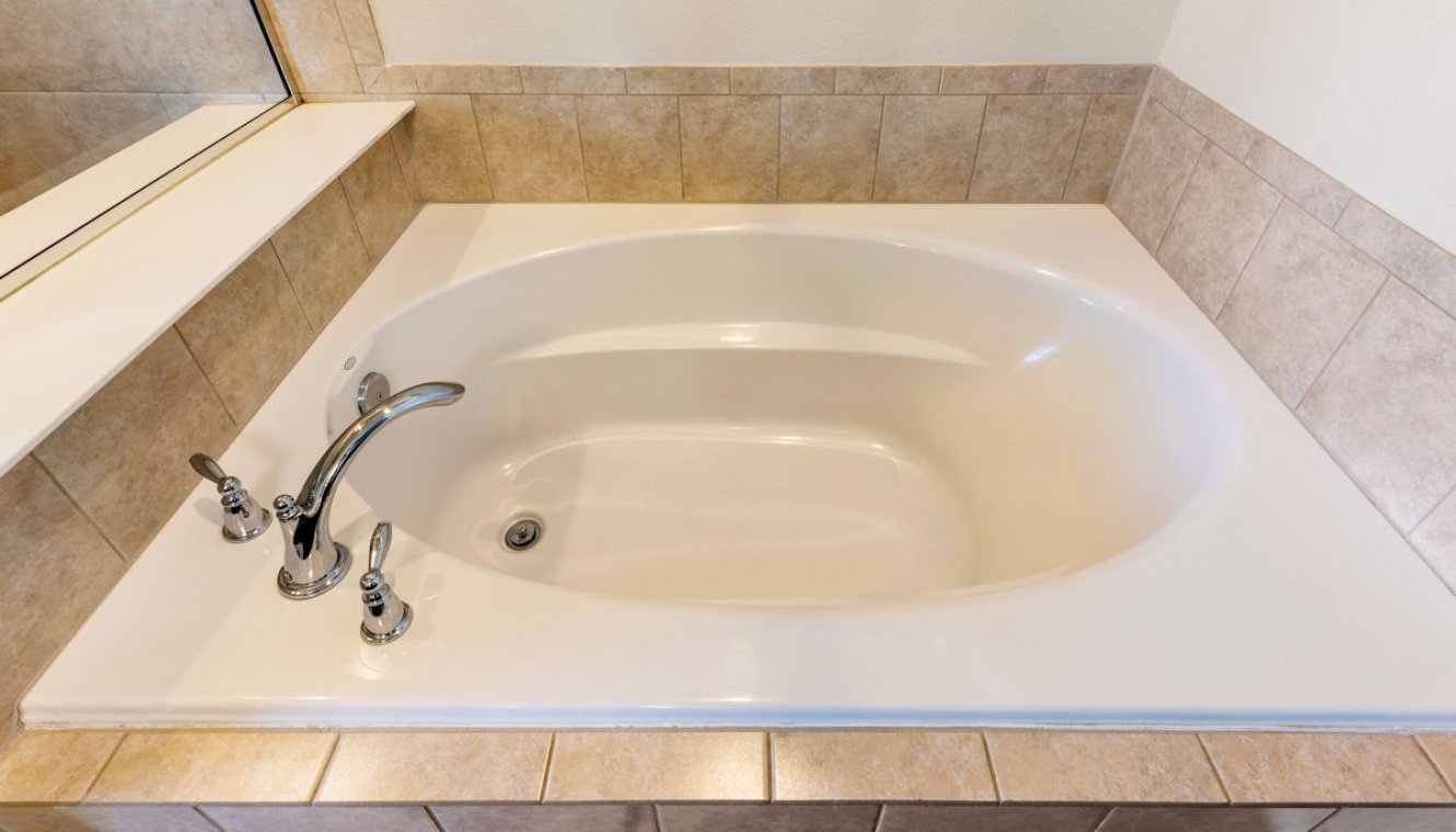 Master ensuite bathroom #1 with roman bath