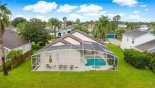 Aerial view of rear of villa & pool deck - www.iwantavilla.com is the best in Orlando vacation Villa rentals