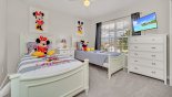Brentwood 11 Villa rental near Disney with Bedroom #3 with Mickey & Minnie themed twin beds & views to front garden