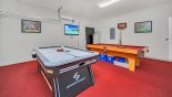 Air conditioned games room with pool table, air hockey & 48