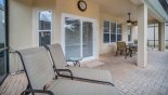 Villa rentals in Orlando, check out the Covered lanai with patio door access into breakfast nook